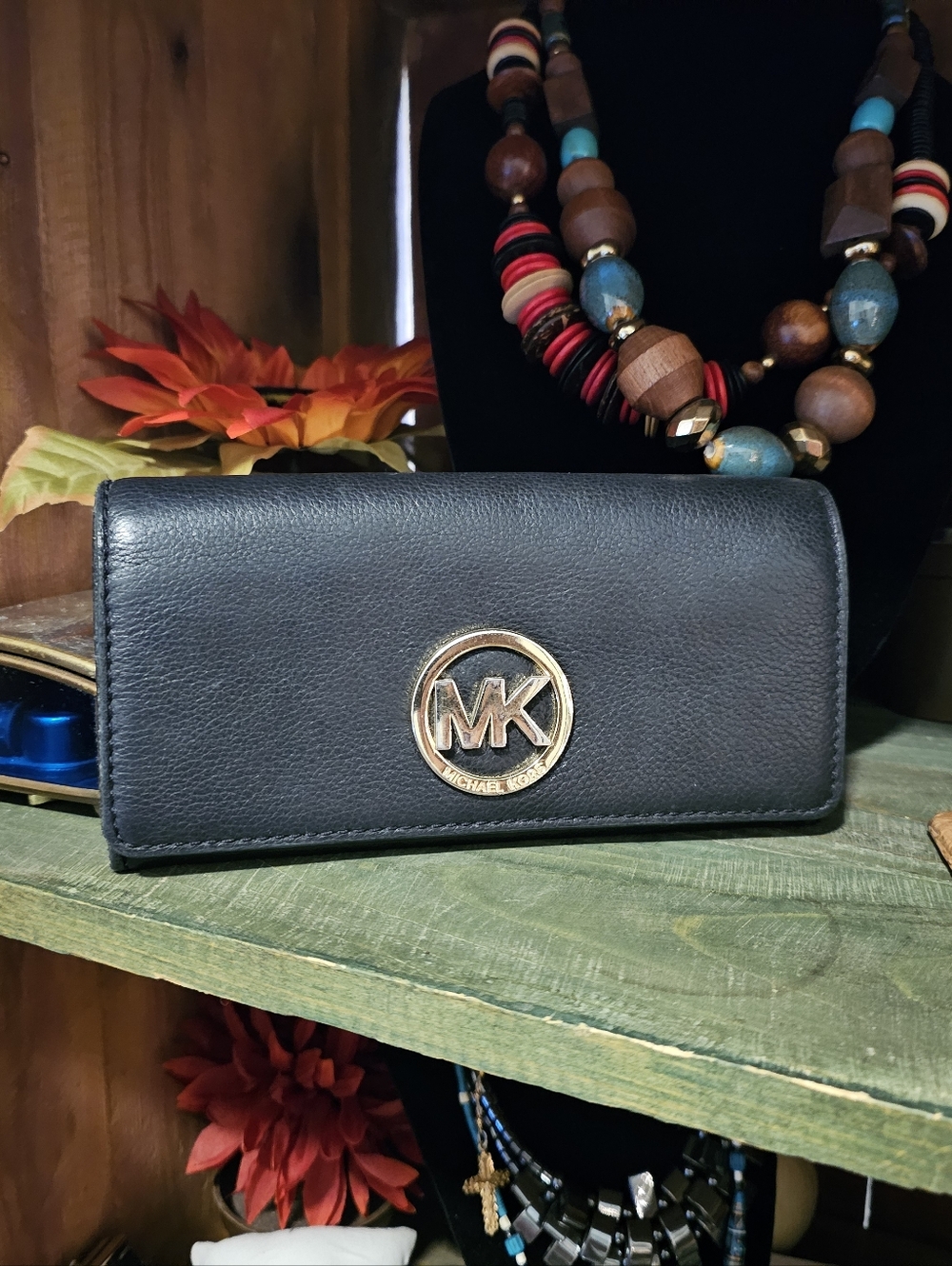 Michael Kors Black Soft Leather Wallet